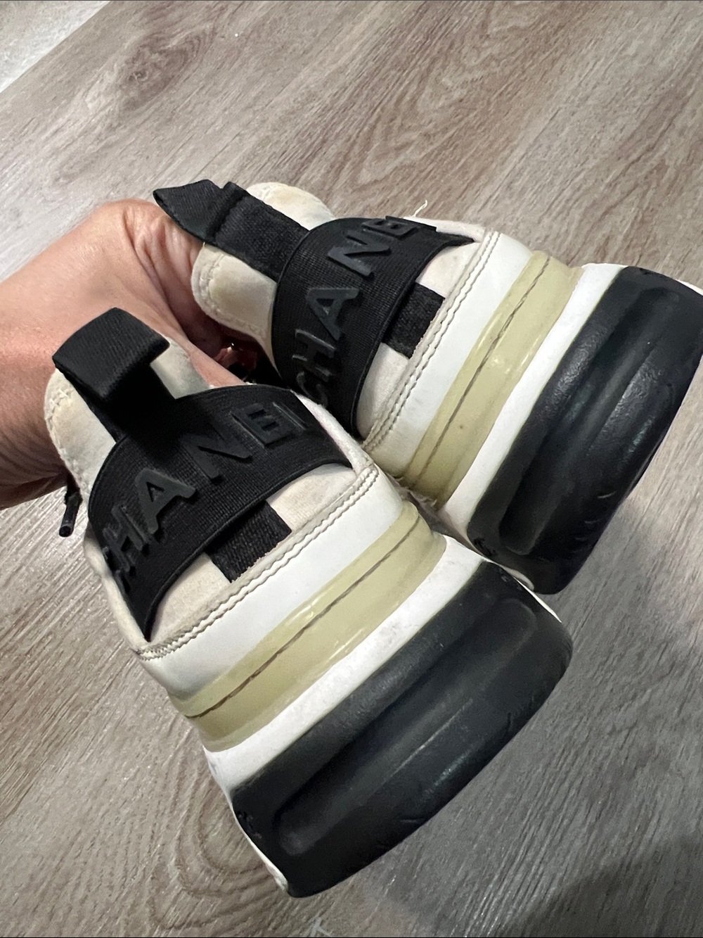 Chanel Trainers Suede and Leather Sneakers - Picture 5 of 15